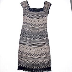 Catherine Malendrino Capped Sleeve Silk Dress. Size 4